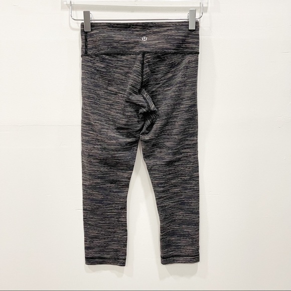 Lululemon x Soul Cycle Wunder Under Crop Legging Heather Size 4 Athleisure - Picture 2 of 7